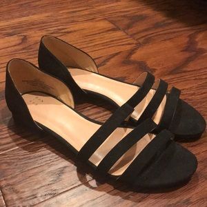 Black Suede sandals size 9